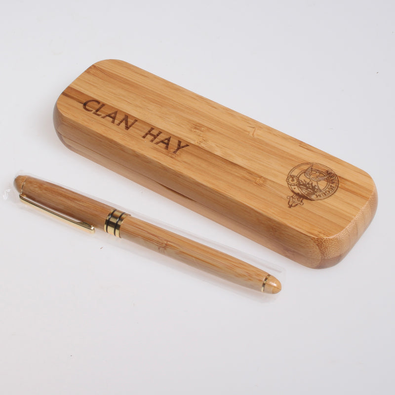 Hay Clan Crest Fountain Pen Case with Pen