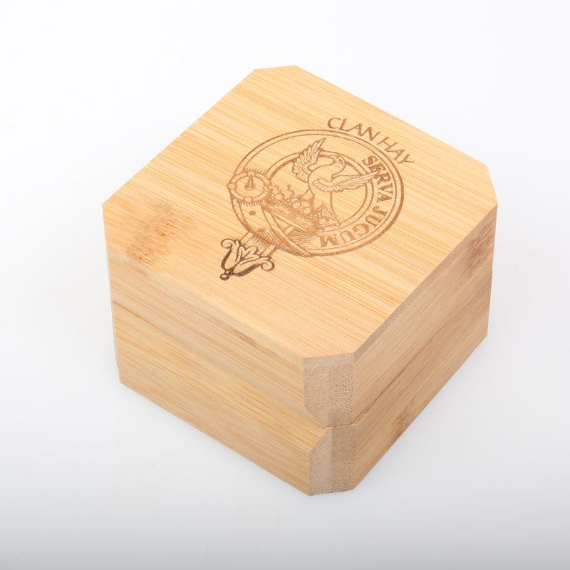 Hay Clan Crest Wooden Ring Box