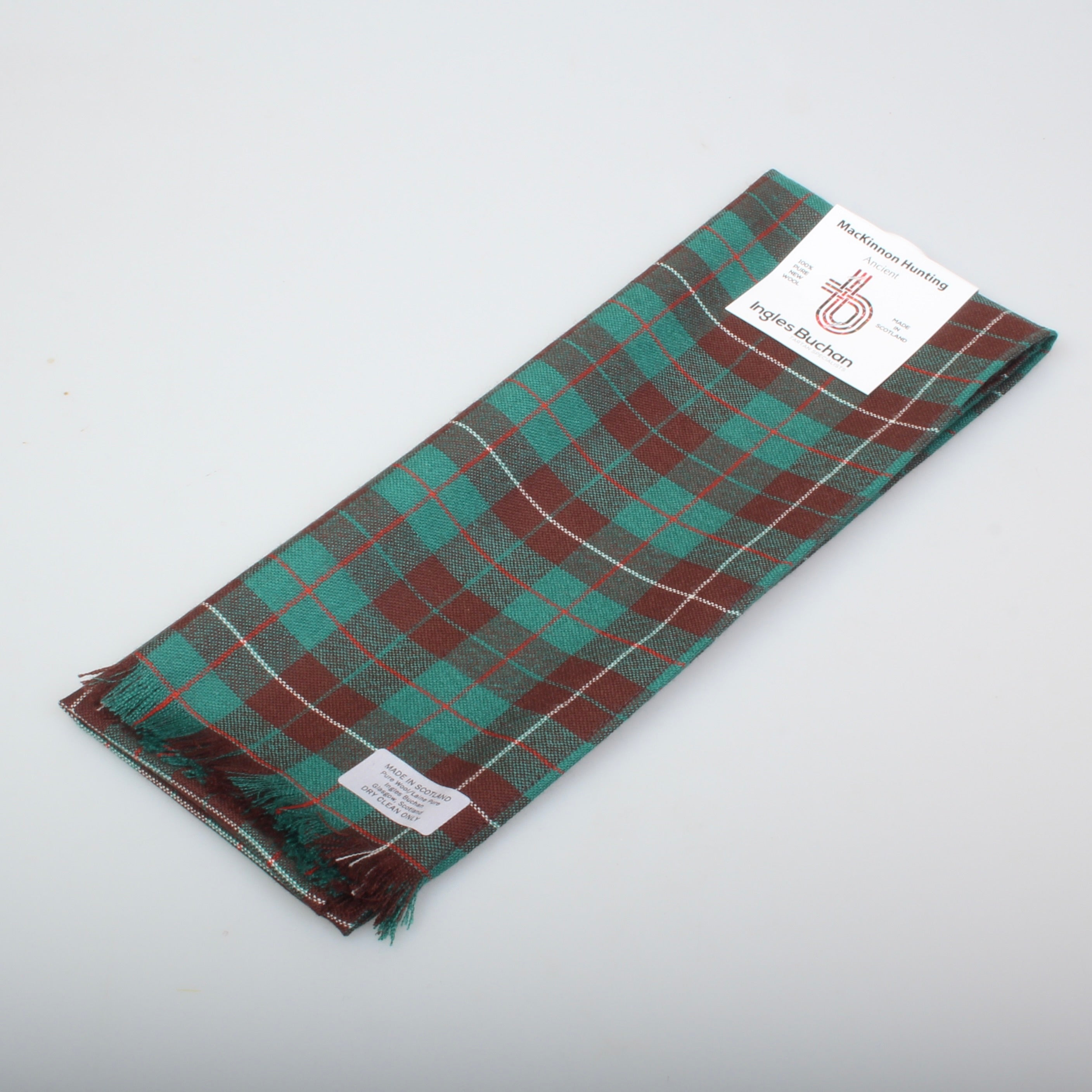 MacKinnon Hunting Ancient Tartan Plaid Leather Tote Bag main image 1