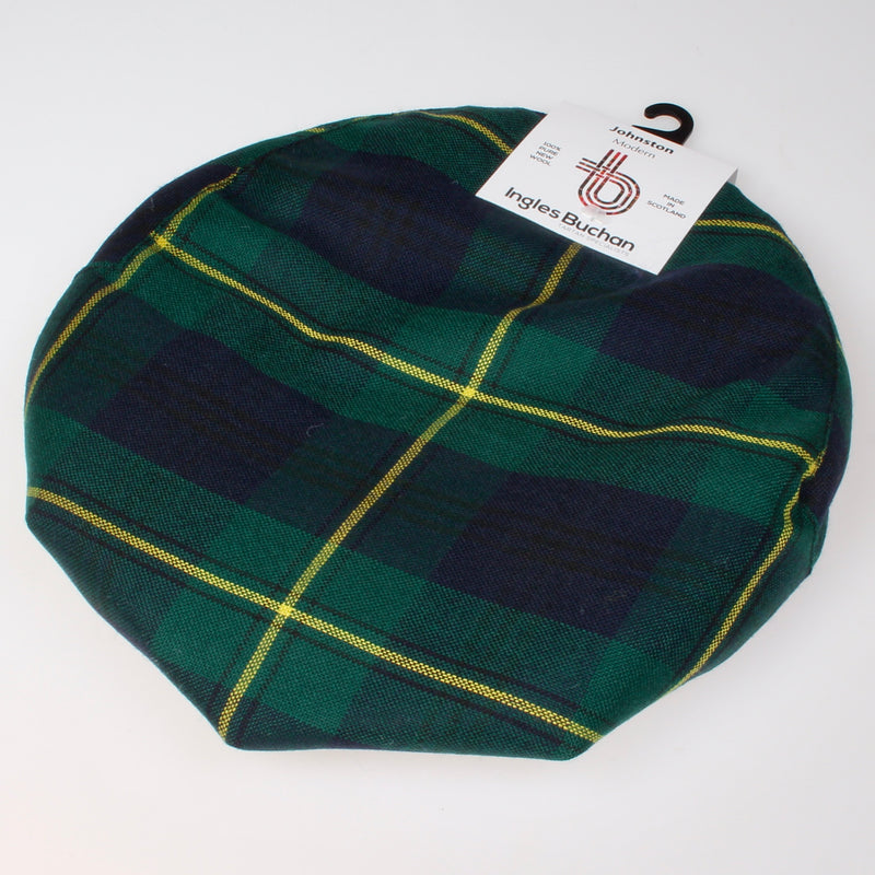 Pure Wool Golf Cap in Johnstone Modern Tartan