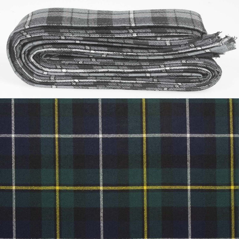 Wool Strip Ribbon in MacNeil of Barra Modern Tartan - 5 Strips, Choose Your Width