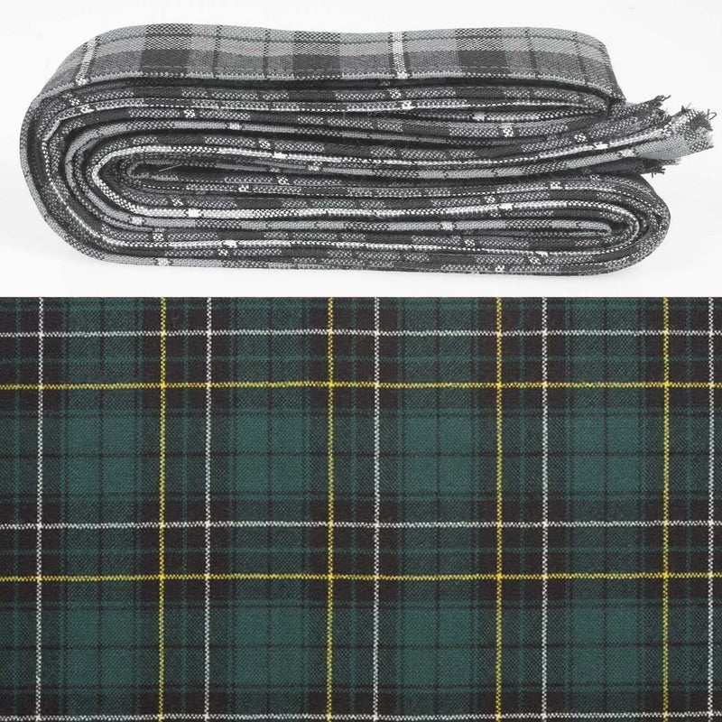 Wool Strip Ribbon in MacAlpine Modern Tartan - 5 Strips, Choose Your Width
