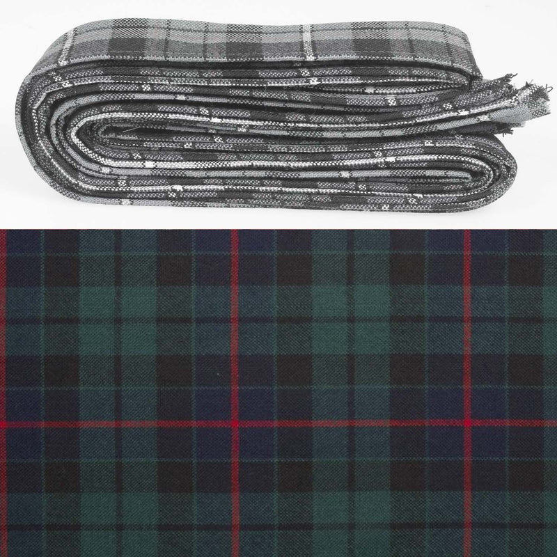 Wool Strip Ribbon in Morrison Modern Tartan - 5 Strips, Choose Your Width