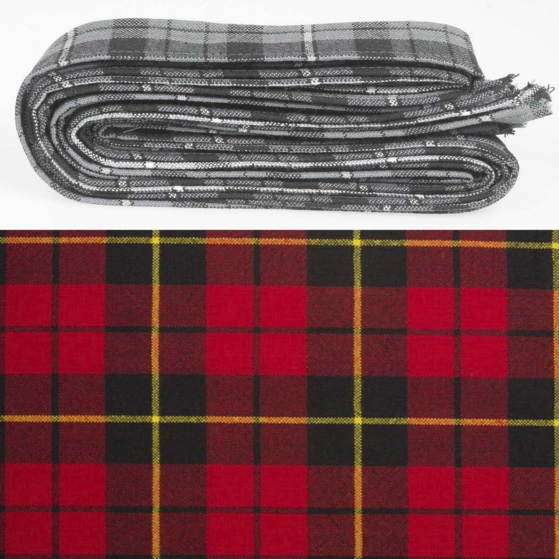 Wool Strip Ribbon in Wallace Modern Tartan - 5 Strips, Choose Your Width