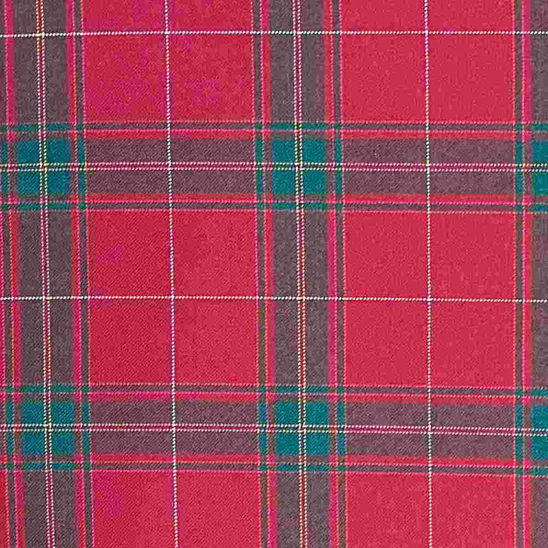 Hebridean Carruthers Red - medium weight  tartan - sold by the meter