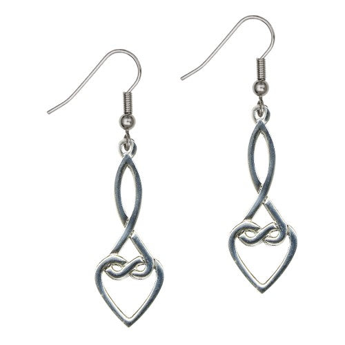 Jura Knot Earrings by Art Pewter