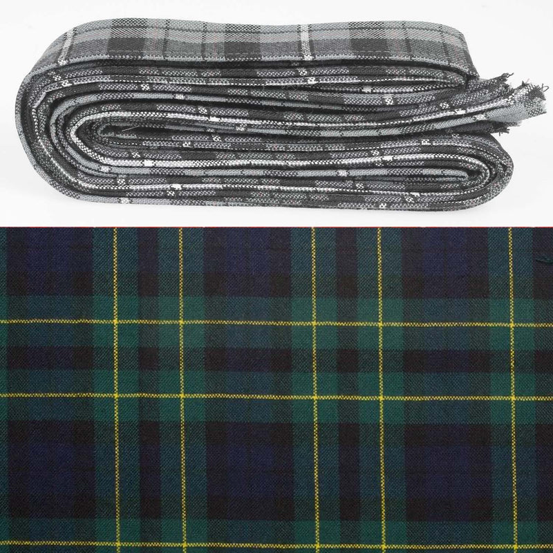 Wool Strip Ribbon in Campbell of Breadalbane Modern Tartan - 5 Strips, Choose your Width