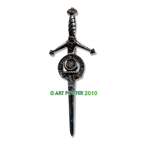 Clan Crest Pewter Kilt Pin with Leask Crest