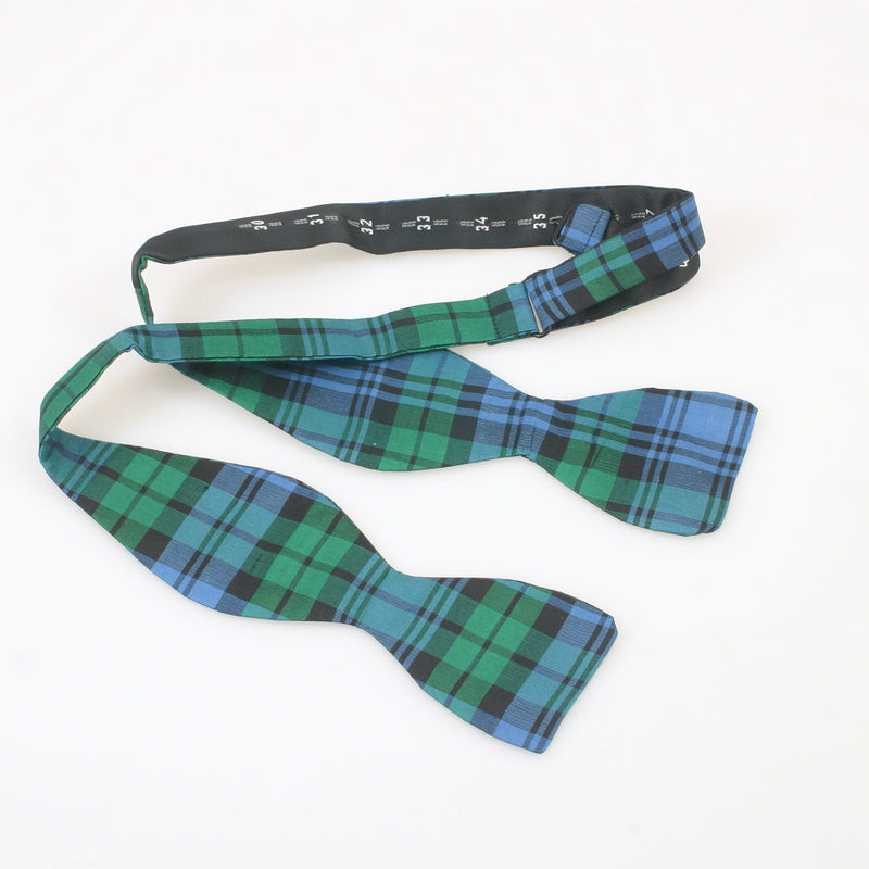 Tartan Self Tie Bow Tie - Wing Collar (100% Wool)
