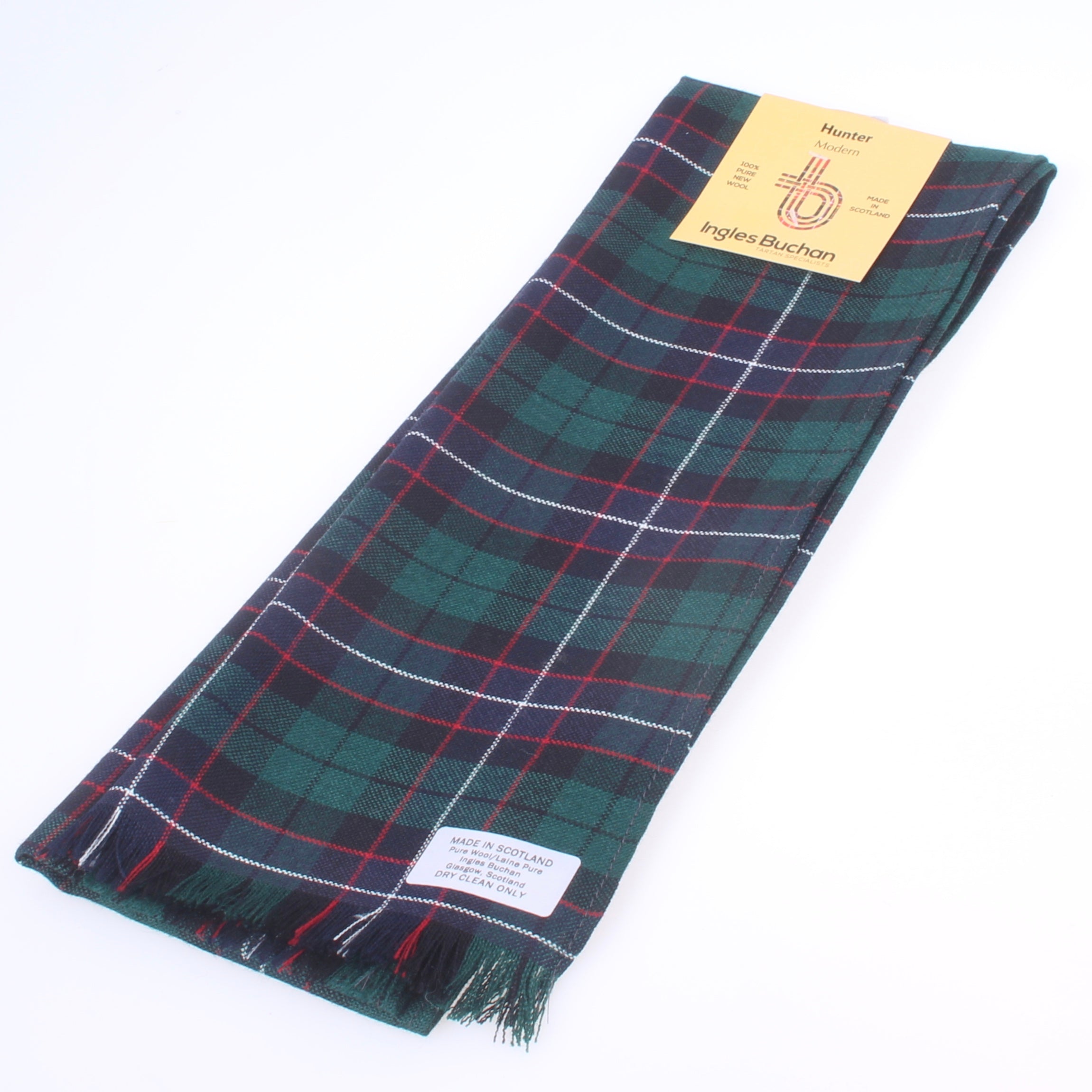 Shop Wool Scarf - Hunter Modern Tartan