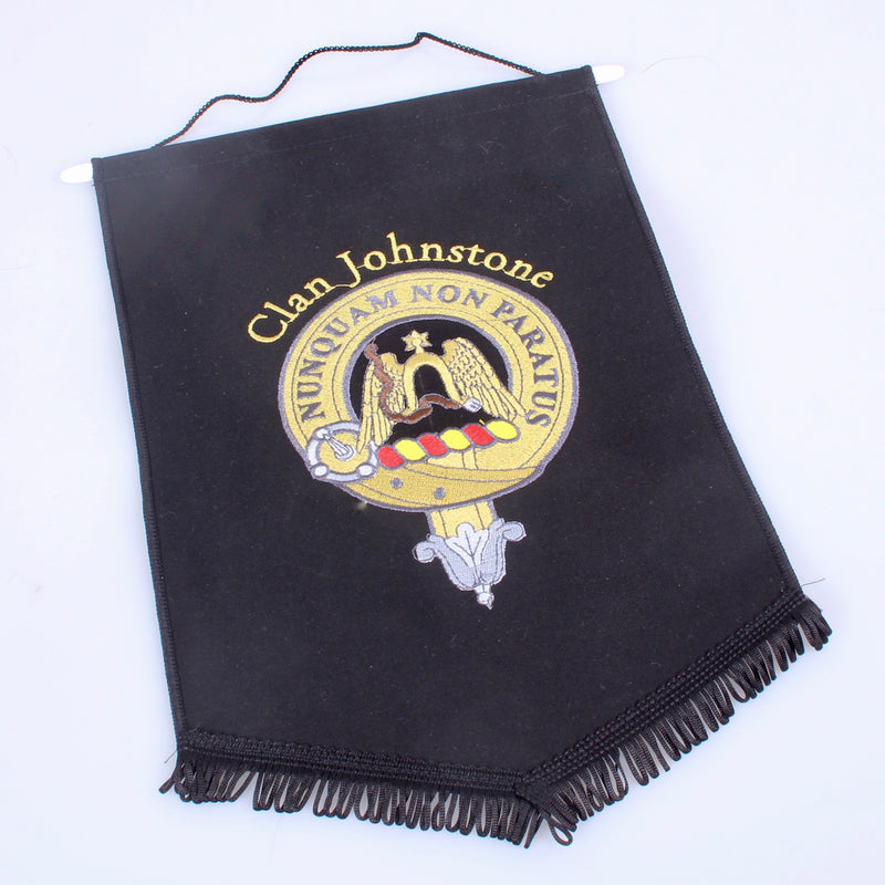 Johnstone Clan Crest Embroidered Pennant