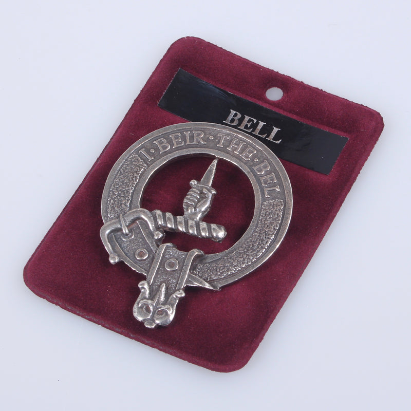 Bell Clan Crest Badge in Pewter