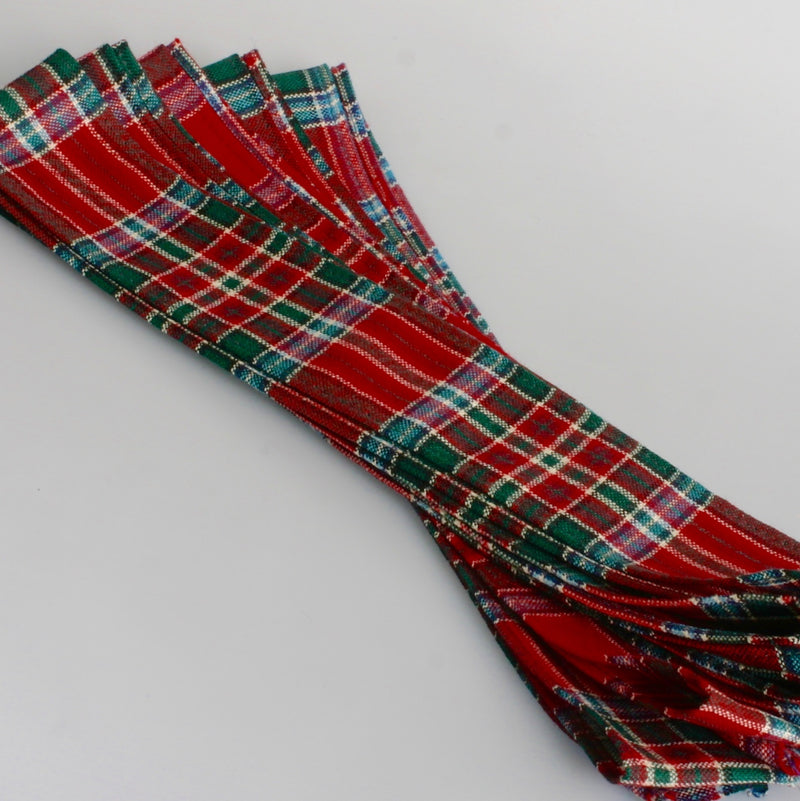Wool Strip Ribbon in MacBean Modern Tartan - 5 Strips, Choose your Width