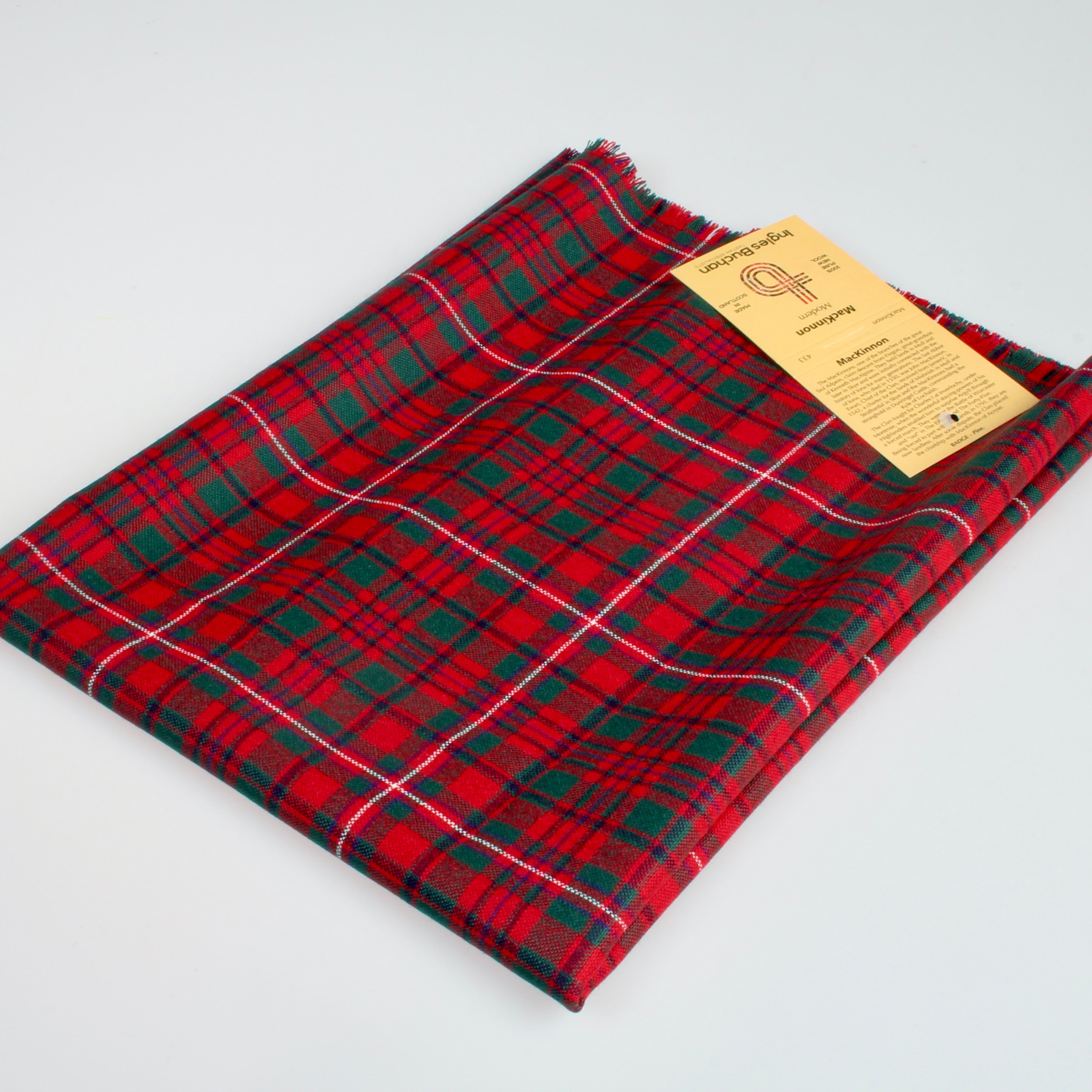 MacKinnon Modern Tartan Crest Christmas Hat