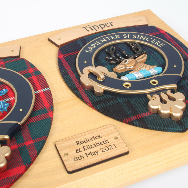 Double Clan Wall Plaque