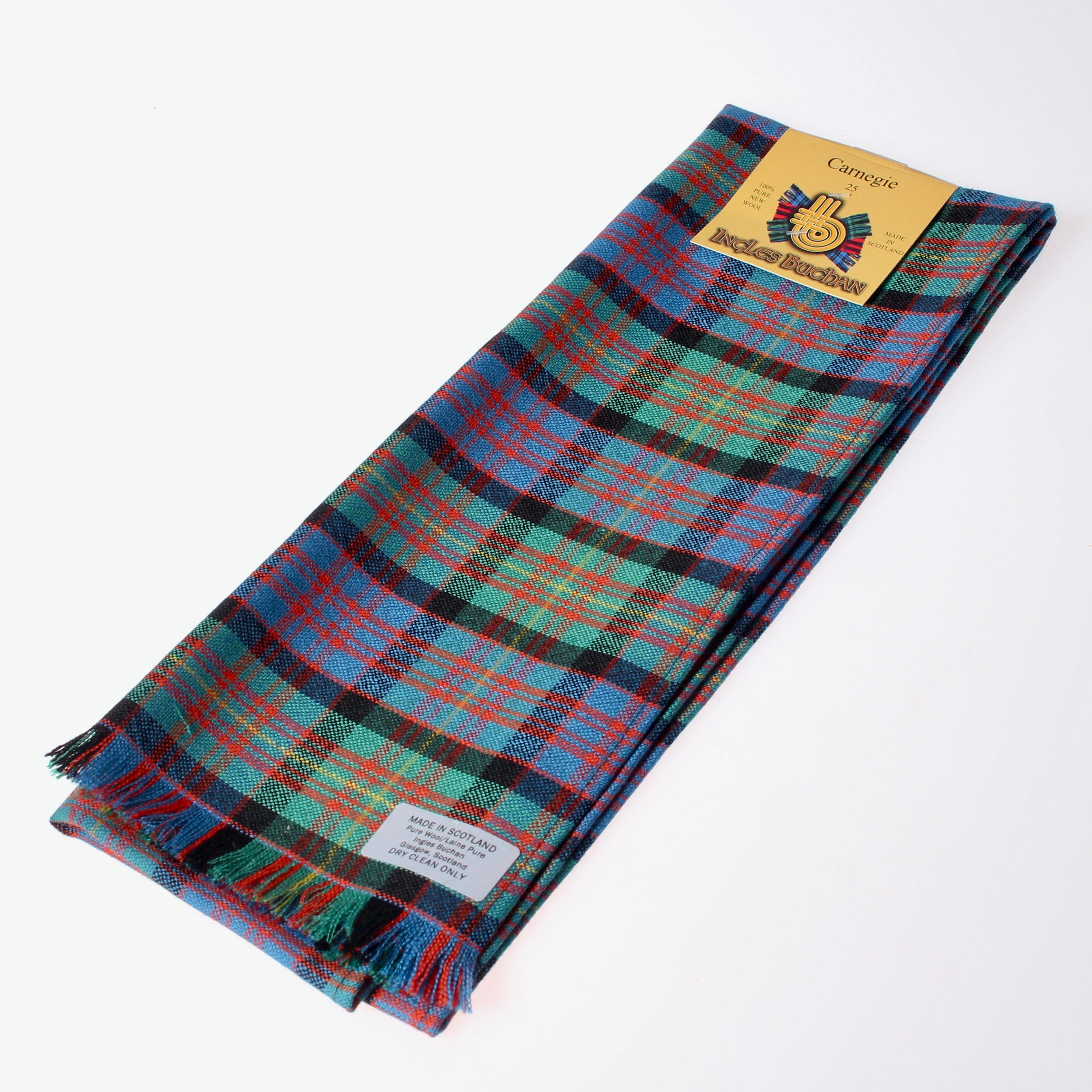 Carnegie Modern Tartan Polo Shirt - Royal Coat Of Arms Style