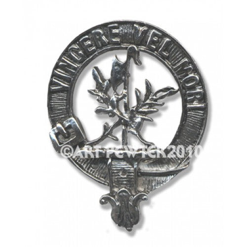 MacLaine Clan Crest Badge in Pewter