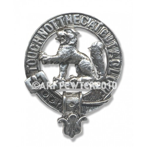 MacPherson Clan Crest Badge in Pewter