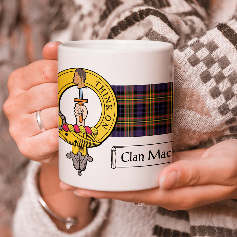 MacLellan Clan Crest and Tartan Mug