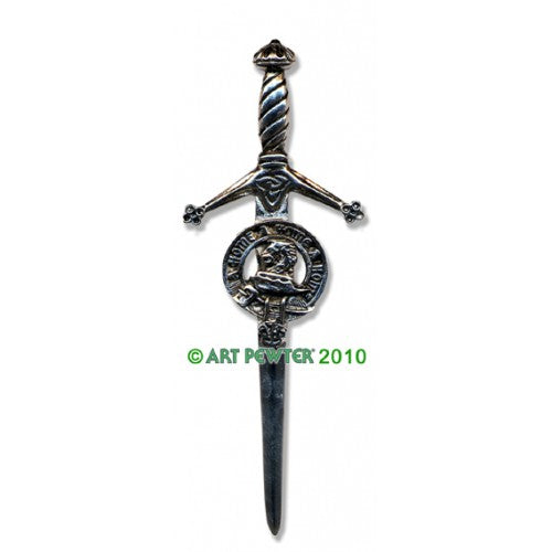 Clan Crest Pewter Kilt Pin with Home Crest