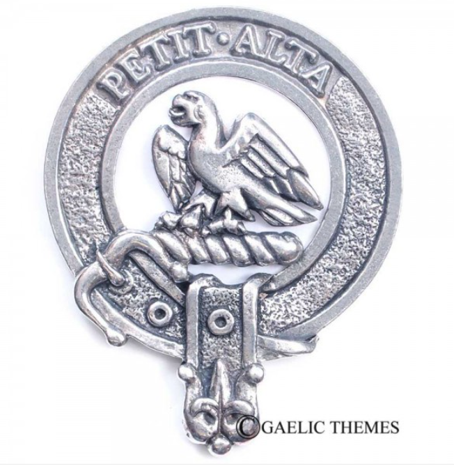 Abercrombie Clan Crest Badge in Pewter