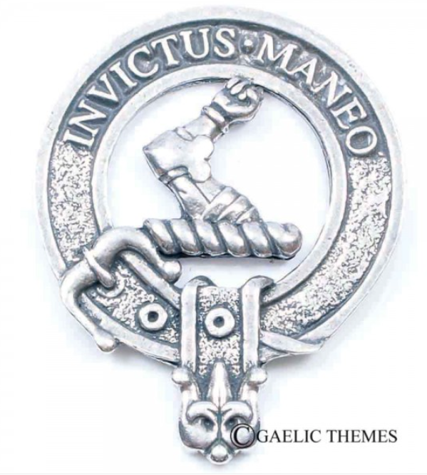 Armstrong Clan Crest Badge in Pewter