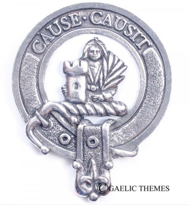 Elphinstone Clan Crest Badge in Pewter