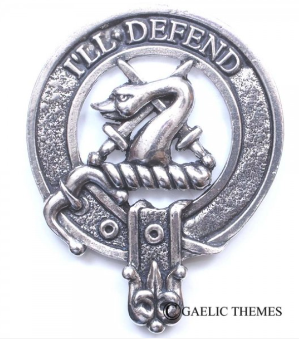 Lennox Clan Crest Badge in Pewter