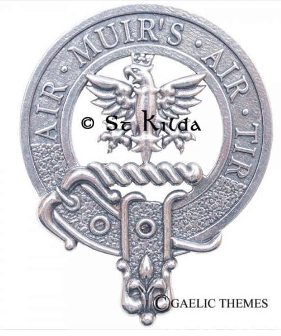MacDonald of Keppoch Clan Crest Badge in Pewter