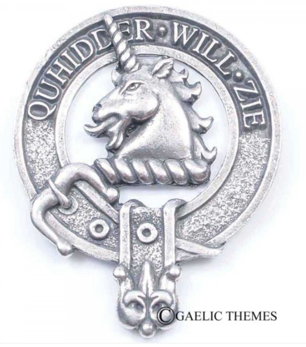 Stewart or Appin Clan Crest Badge in Pewter