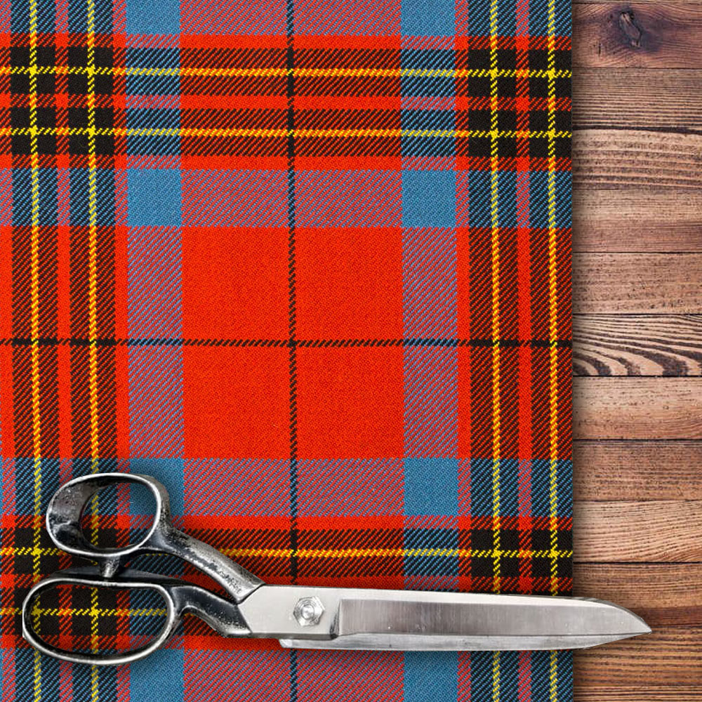 Leslie Red Ancient Tartan Heavyweight Fabric