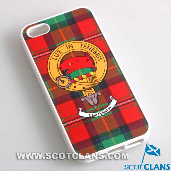 Fullarton Tartan and Clan Crest iPhone Rubber Case - 4 - 7