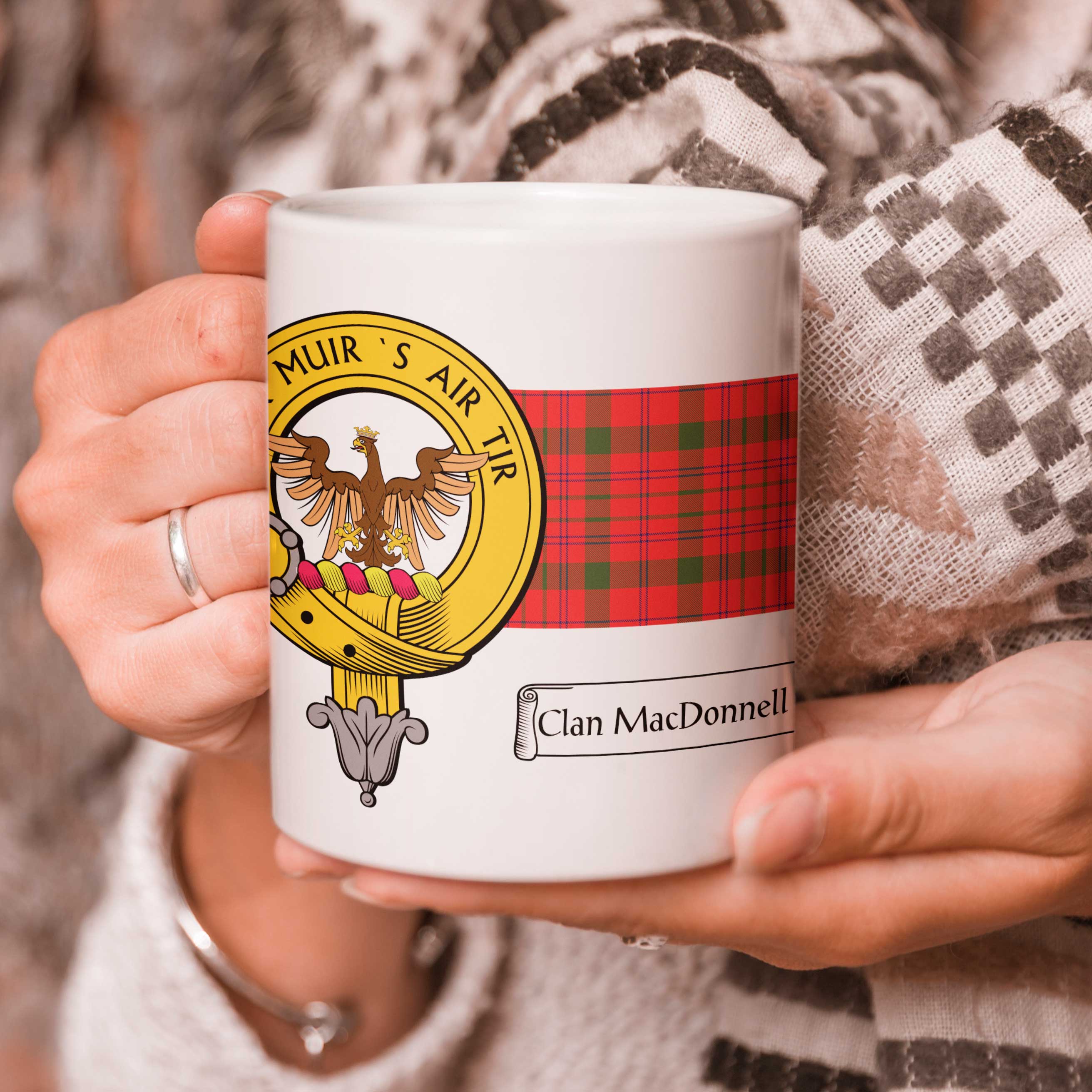 Wee Blue Coo Grußkarte 'Scottish Clans' – Personalisierbare Geburtstagskarte Mit Schottischem Design, 17,5x12,5 Cm