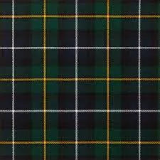 Wool Tartan Tie with Clan Crest Clip