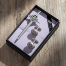 Round Thistle Kilt Pin & Cufflink Set