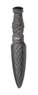 Glenurquhart Daywear Sgian Dubh featuring a stylish resin handle and real leather sheath, presented in a sleek black box, perfect for showcasing Scottish heritage.
