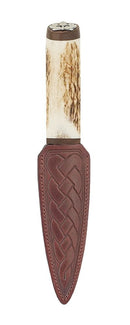 Scottish Staghorn Sgian Dubh With Walnut
