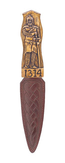 Bannockburn Daywear Sgian Dubh featuring a hand stained resin handle and real leather sheath, commemorating the 700th Anniversary of the Battle of Bannockburn.