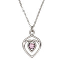 Celtic Heart Pendant handcrafted in Scotland, made from lead-free pewter, measuring 5/8" x 1".