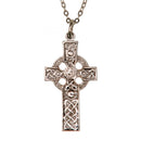 Columba Cross Pendant, a handmade Celtic pendant crafted from lead-free pewter in Scotland.