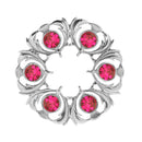 Artfully crafted Dancers Thistle Plaid Brooch with intricate detailing, perfect for collectors.