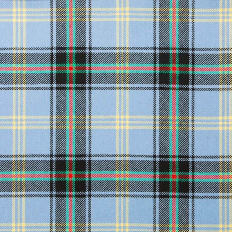 Wool Tartan Tie with Clan Crest Clip
