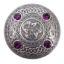Inverurie 4 Stone Pewter Plaid Brooch