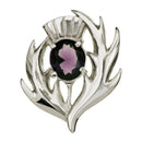 Scottish Thistle Brooch handcrafted in Scotland by Art Pewter.