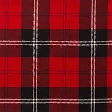 Wool Tartan Tie with Clan Crest Clip