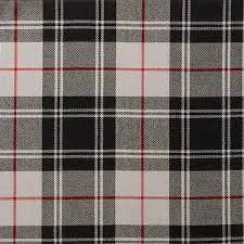 Wool Tartan Tie with Clan Crest Clip