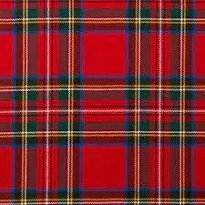 Lightweight Tartan Material 10oz Wool
