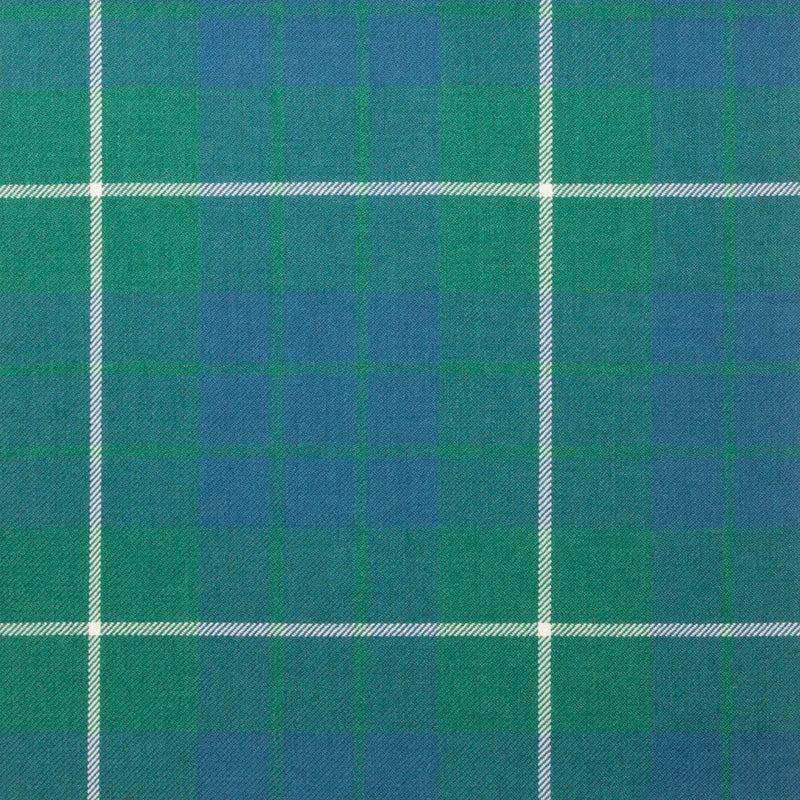 Wool Tartan Tie with Clan Crest Clip