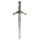 Close-up view of the Claidhmhor Kilt Pin highlighting the traditional style made by Art Pewter.