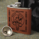 Abercrombie Clan Crest PU Leather Covered Hip Flask
